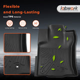 labwork 3PCS Floor Mats Black TPE Replacement for 4Runner 2014-2023 Replacement for GX460 2014-2023