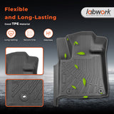 Floor Mats 3 Row Liner Set for 2012-2022 Toyota Sequoia