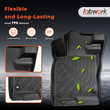 3PCS Floor Mats Liner Black TPE Replacement for 2022-2026 Honda Civic Sedan Replacement for 2022-2026 Acura Integra Civic