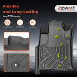 For 2003-2009 Toyota 4Runner TPE All-Weather Front & Rear Floor Mats Liners 3Pcs