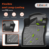 3Pcs Car Floor Mats Liner Front and Rear TPE Black Replacement for J-etta A7 2019-2026