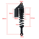 Labwork 13.5'' 340mm Rear Shock Absorber Suspension Damper For Honda Yamaha