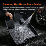 labwork 3PCS Floor Mats Black TPE Replacement for Flex 2009 2010 2011 2012 2013 2014 2015 2016 2017 2018 2019