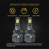 labwork 2Pcs 9005/HB3 LED Headlight Bulbs,72W 10000LM 6000K Cool White Super Bright Auto High Beam/Low Beam LED Headlight Conversion Kit