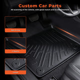 4PCS Floor Mats Black TPE Replacement for Ti-guan 2009-2018