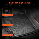 Fits 2016-2022 Toyota Prius TPE Floor Mats+Trunk Cargo Liner Waterproof Black