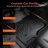 3Pcs Front and Rear TPE Car Floor Mats Replacement for F250 F350 F450 F550 Super Crew Cab 2012-2016