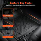 2Pcs Front TPE Car Floor Mats Replacement for Transit Connect 2010-2013