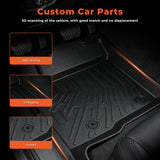 3PCS TPE All-Weather Floor Mats for 2010-2014 Ford F-150 SuperCrew