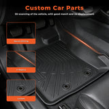 3Pcs Front and Rear TPE Car Floor Mats Replacement for Crosstrek 2024-2025 Replacement for Impreza 2024-2025