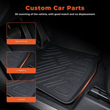 TPE Front Floor Mats For 2005 - 2025 Ford Econoline All Weather Floor Liner