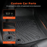 For 1996-2002 Toyota 4Runner TPE All-Weather Front & Rear Floor Mats Liners Set