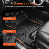 3-Piece TPE All-Weather 3D Custom Floor Mats for 2015-2020 Chevy Tahoe GMC Yukon
