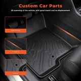 Floor Mats Replacement for Caliber 2007-2012 | 4Pcs Front and Rear, TPE Material, Black
