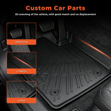 3D Custom Fit All-Weather TPE Floor Mats + Cargo & Backseat Liner Set for 2021-2026 Ford Mustang Mach-E (Excludes Gas Mustang)