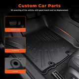 Floor Mats Liner for Toyota FJ Cruiser 2007-2014 Black TPE All-Weather