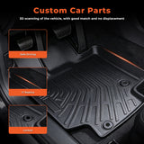 For 2020-2026 Toyota Highlander TPE Floor Mats Liner 4PCS New 3D Front & Rear