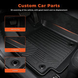 For 2019-2025 Toyota RAV4 TPE 1st & 2nd Row Floor Mats & Rear Trunk Cargo Liner