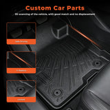 Floor Mats & Truck Bed Liner for 2022-2025 Ford Maverick Hybrid TPE Set