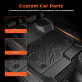 3D Floor Mats Liners for 2018-2024 Ford Expedition / Expedition Max All Weather