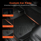 Full Set TPE Floor Mats Cargo Backrest Liners for 2018-2025 Ford Expedition 7 Seats