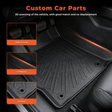 3PCS TPE All-Weather Floor Mats for 2007-2011 Toyota Camry