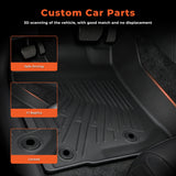 TPE Floor Mats+Trunk Cargo Liner For 2013-2024 Toyota 4Runner 5 Seat All Weather