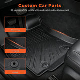 3Pcs Front and Rear TPE Car Floor Mats Replacement for Outback 2015-2019 Replacement for Legacy 2015-2019