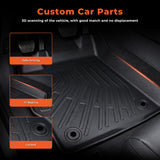 3D TPE Floor Mats & Trunk Cargo Liners All Weather Fits 2012-2017 Toyota Prius V