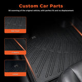 labwork 3D Custom Fit TPE Trunk Cargo Liner with Backrest Protectors Set for 2008-2013 Toyota Highlander