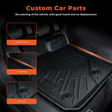 For Ford Ranger Super Crew Cab 2024-2025 Floor Mats & 5FT Truck Mat