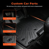 Floor Mats Liners TPE For 2013-2020 Toyota Sienna 8 Seats 3D Model All-Weather