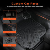 All Weather Easy To Clean for Toyota RAV4 RAV-4 2006-2012 Black Floor Liner Mats
