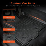 Floor Mats 3 Row Liner Set for 2011-2012 Toyota Sienna 8seats