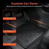 2Pcs Front TPE Car Floor Mats Replacement for Transit Connect 2014-2021