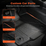 Floor Mat For 2021-2024 Toyota Sienna 8 Seat All Weather TPE Heavy Duty Liner