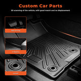 Floor Mats for Toyota 4Runner 2013-2024 5-Seater Cargo Mat w/Backrest Mat