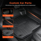 4PCS TPE All-Weather Floor Mats Cargo Liner for 2017-2022 Honda CR-V