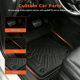 3-Piece All-Weather TPE Floor Mats Set for 2012-2018 Ford Focus(Fits Sedan & Hatchback)
