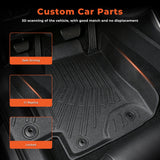 For 2001-2007 Toyota Highlander TPE Floor Mats Liner 3PCS New 3D Front & Rear