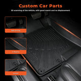 3PCS Floor Mats Black TPE Replacement for Sonata 2011-2015