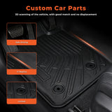 Floor Mats Liners Front & Rear For 2024 2025 Ford Ranger SuperCrew Cab TPE