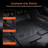 Floor Mats Cargo Liner Backrest Mats For 2018-2024 Ford Expedition 8 Seats