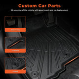 Floor Mats Liner for Toyota Sienna 2004-2010 Black TPE All-Weather 4 Pcs