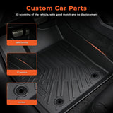 Floor Mats & Cargo Mat Fits 2023-2025 Toyota Sequoia 7 & 8 Passenger TPE