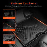 Floor Mats for 2022-2026 Ford Maverick (Only Hybrid Models) TPE All Weather Protection Interior Car Floor Liners