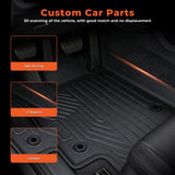 3PCS TPE All-Weather Floor Mats for 2019-2025 Toyota RAV4
