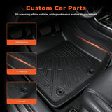 4Pcs Car Floor Mats Liner Front and Rear TPE Black Replacement for Fit 2.gen 2009-2013 Hatchback 4-Door