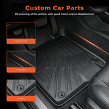 3PCS Floor Mats Black TPE Replacement for Sonata FWD 2020-2026 Replacement for K5 FWD 2021-2026