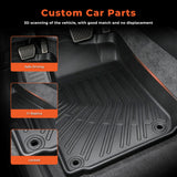 Floor Mats & Cargo Liner Set for 2007-2011 Toyota Camry All Weather Automotive TPE Floor Liners Set